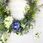Summer Wreaths for Front Door, Blue and Green Hydrangea Spring and Summer Wreath, Spring Wreath for Front Door,