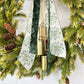 Artificial Pine Wreath Adorned with Festive Ribbon and Gold Bells - Ash & Hart 