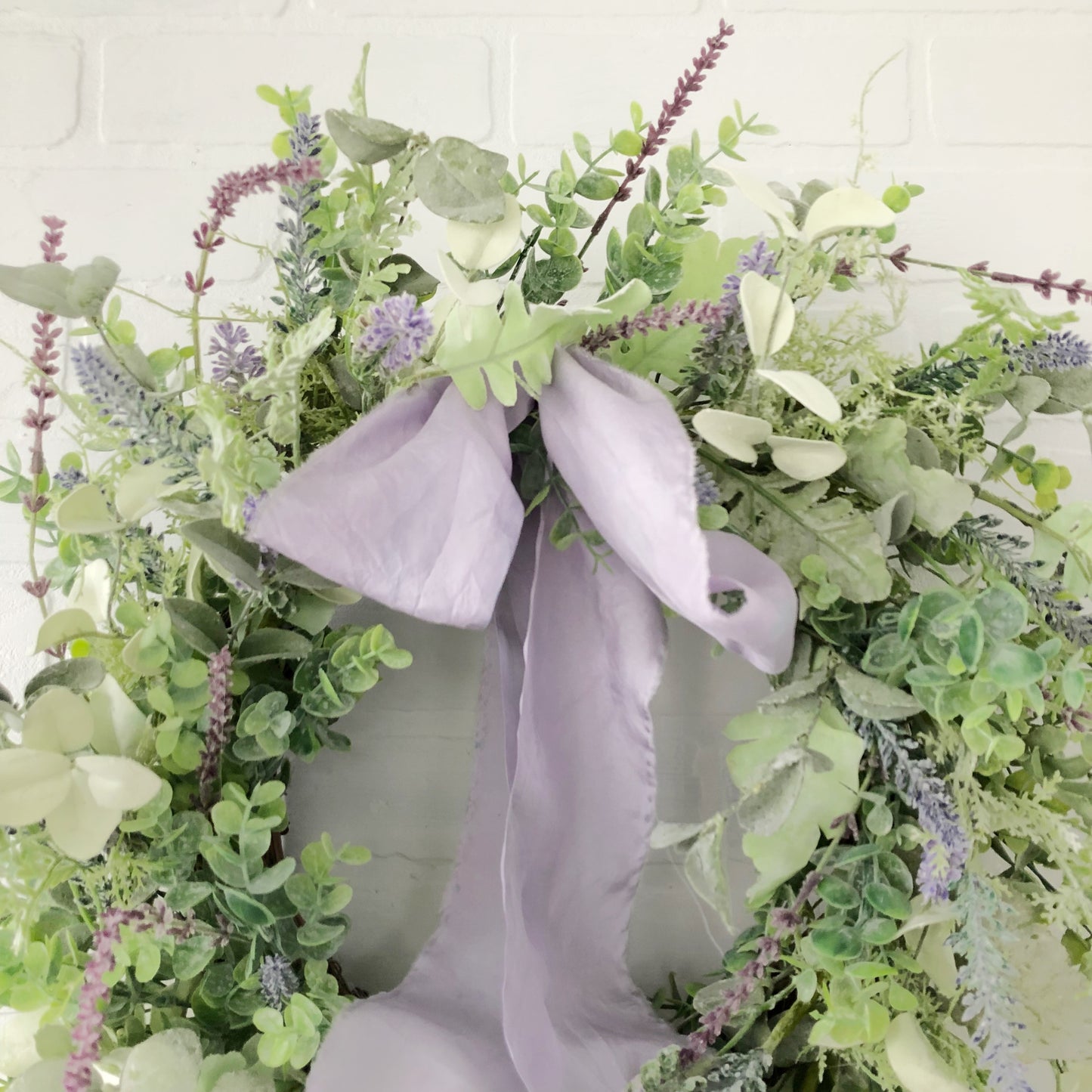 Garden Lavender Spring Front Door Wreath - Ash & Hart 