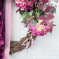 Pink Hydrangea and Peony Valentines Day Front Door Wreath - Ash & Hart 