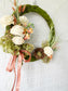 Enchanted Spring: Grapevine Birdsnest & Sola Wood Rose Wreath with Freesia & Bunny Tails Berries - Ash & Hart 