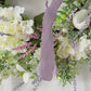 Spring Serenity: Cream Hydrangea & Lavender Wreath with Dusty Miller & Eucalyptus