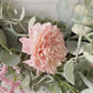 Spring Splendor: Pink Sola Wood Rose & Easter Egg Wreath with Lambs Ear & Eucalyptus