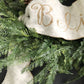Believe Christmas Evergreen Pine Wreath, Winter Wreath, Holiday Wreath